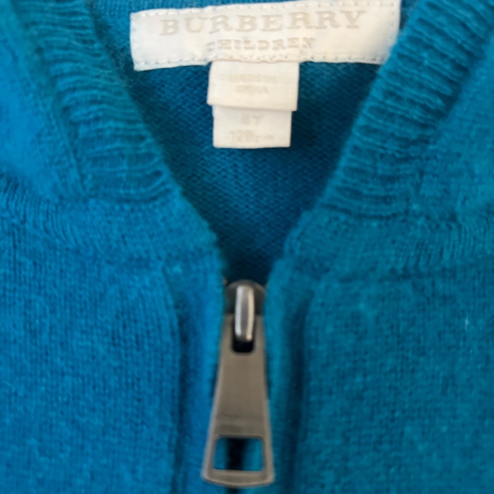 Boys Burberry hoodie zip up